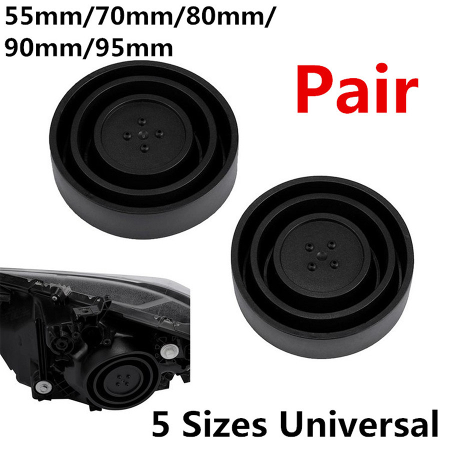 Pair High Quality Flexible Rubber Seal Cap Dust Cover For Headlight Lamp Housing